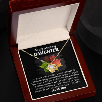 Daughter - It Is Possible - Love Knot Necklace