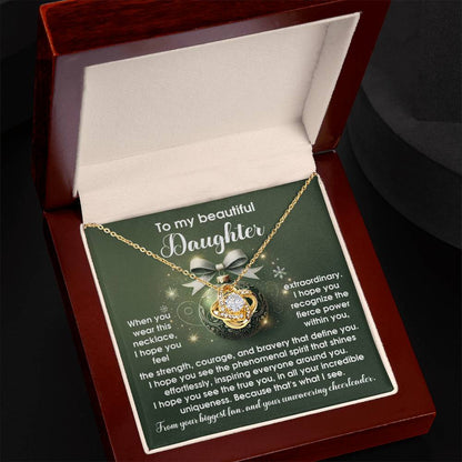 Daughter - Incredible Uniqueness - Love Knot Necklace