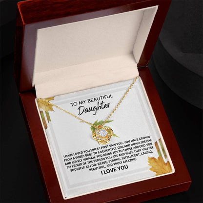 Daughter - See Yourself - Love Knot Necklace