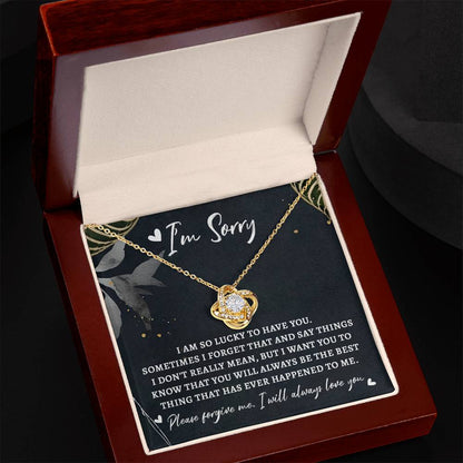 Sorry - The Best Thing - Love Knot Necklace