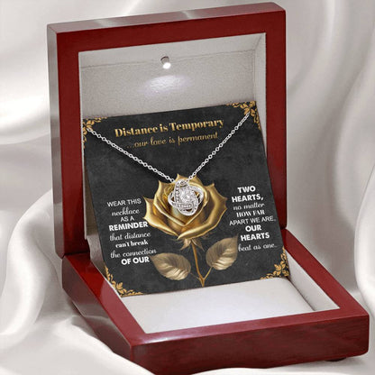 Soulmate - Love Is Permanent - Love Knot Necklace