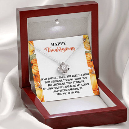 Thanksgiving - Guided Me Through - Love Knot Necklace