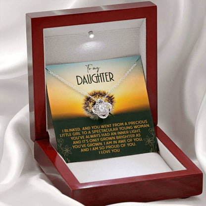 Daughter - Grown Brighter - Love Knot Necklace