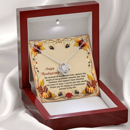 Thanksgiving - Put Into Words - Love Knot Necklace