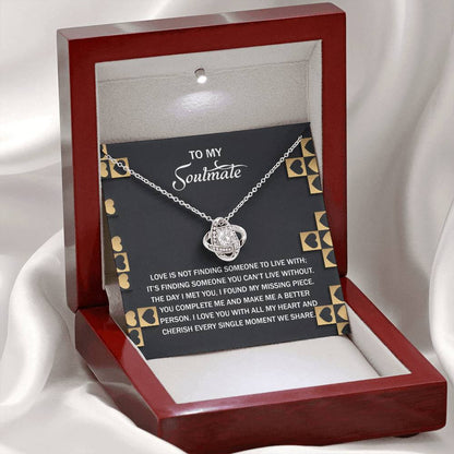 Soulmate - Missing Piece - Love Knot Necklace