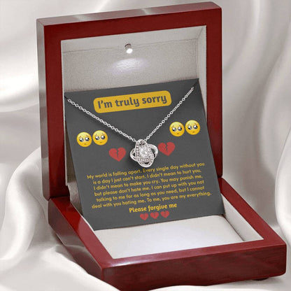 Sorry - Make You Cry - Love Knot Necklace