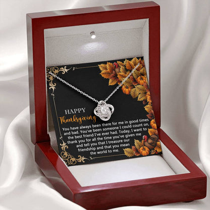 Thanksgiving - Count On - Love Knot Necklace