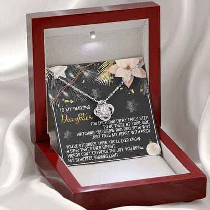 Daughter - Shining Light - Love Knot Necklace