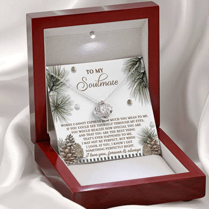 Soulmate - Perfectly Right - Love Knot Necklace