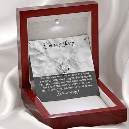 Sorry - With Deep Regret - Love Knot Necklace