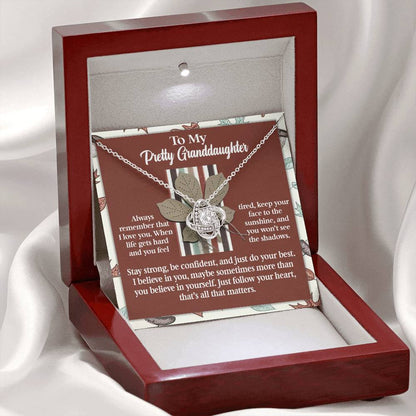 Granddaughter - See The Shadows - Love Knot Necklace
