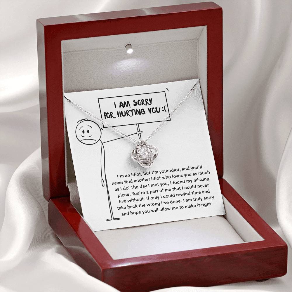 Sorry - Missing Piece - Love Knot Necklace
