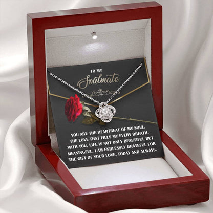 Soulmate - My Every Breath - Love Knot Necklace