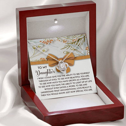 Daughter - Saying A Word - Love Knot Necklace