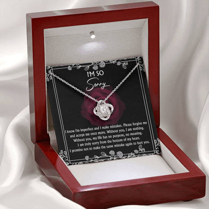 Sorry - I Am Nothing - Love Knot Necklace
