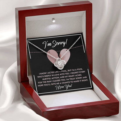 Sorry - Deeply In Love - Love Knot Necklace