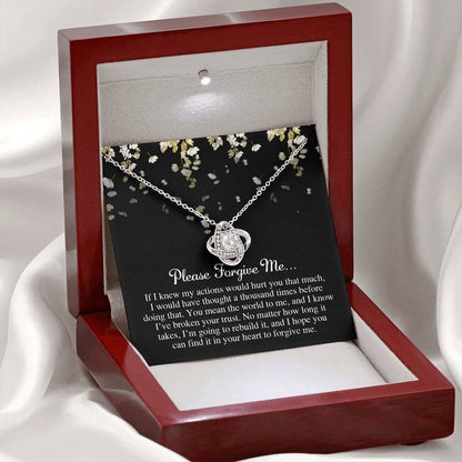 Sorry - Broken Your Trust - Love Knot Necklace
