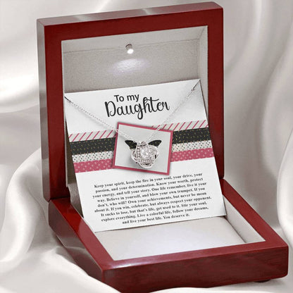 Daughter - Keep The Fire - Love Knot Necklace