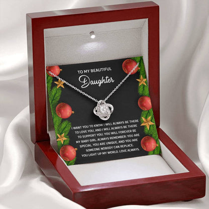 Daughter - Nobody Can Replace - Love Knot Necklace