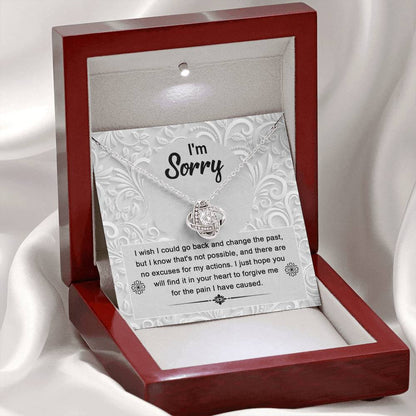 Sorry - Change The Past - Love Knot Necklace