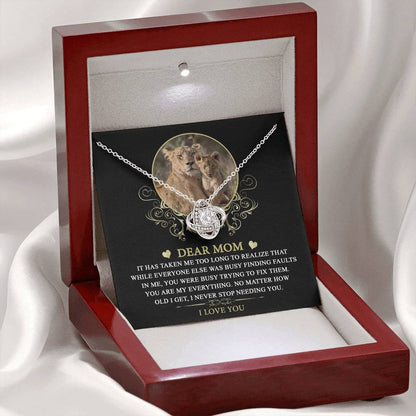 Mom - My Everything - Love Knot Necklace
