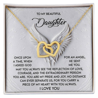Daughter - An Angel - Interlocking Hearts