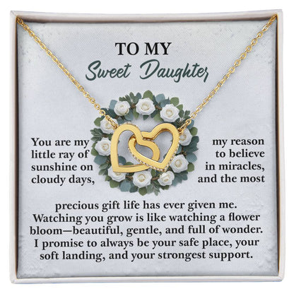 Daughter - Strongest Support - Interlocking Hearts