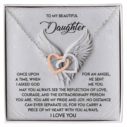 Daughter - An Angel - Interlocking Hearts
