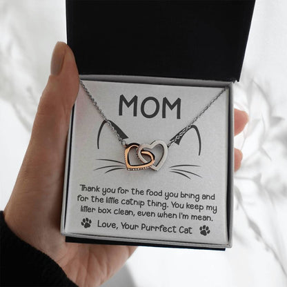 Cat Mom - When I'm Mean - Interlocking Hearts