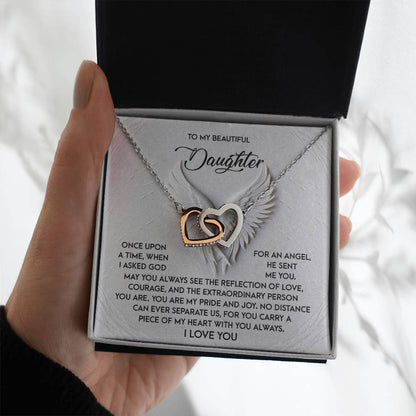 Daughter - An Angel - Interlocking Hearts