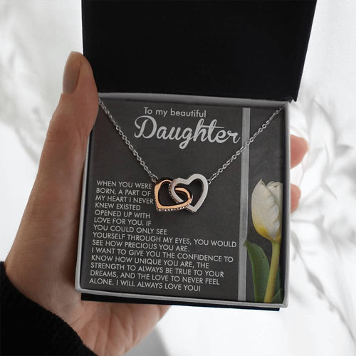 Daughter - Heart Love - Interlocking Hearts