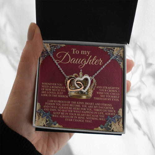 Daughter - Straighten Crown - Interlocking Hearts