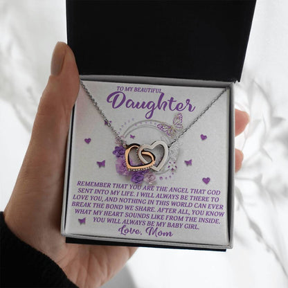 Daughter - Angel Heart - Interlocking Hearts