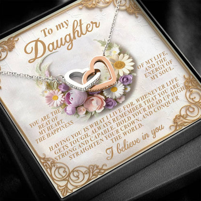 Daughter - Heart Happiness - Interlocking Hearts