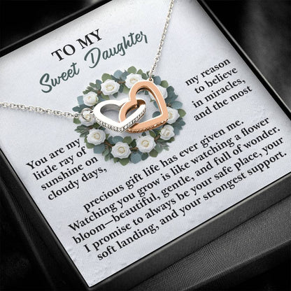 Daughter - Strongest Support - Interlocking Hearts