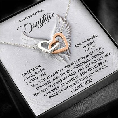 Daughter - An Angel - Interlocking Hearts