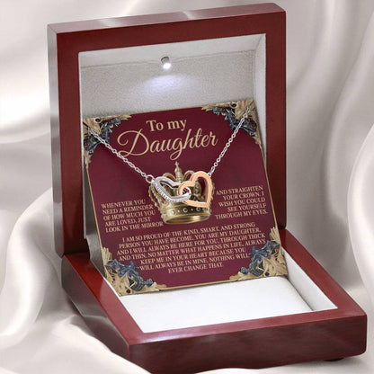 Daughter - Straighten Crown - Interlocking Hearts