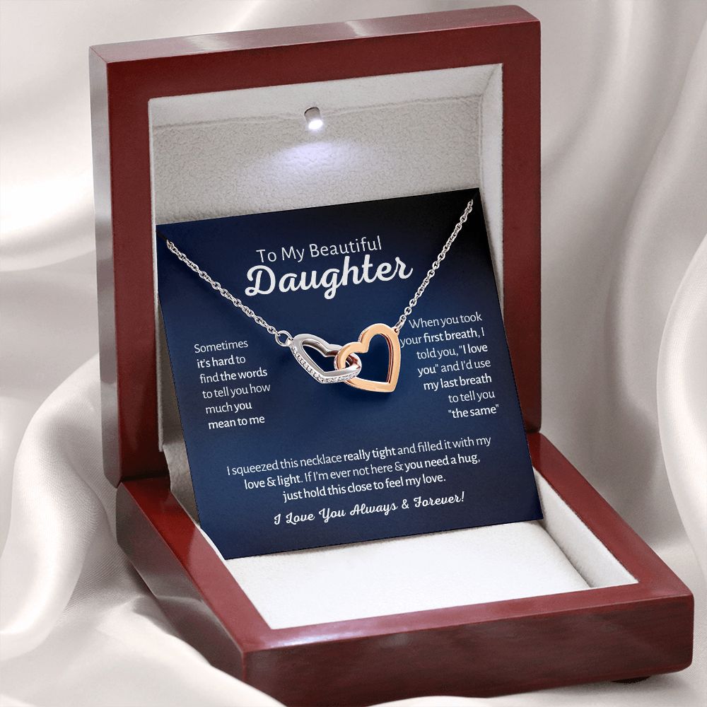 To My Beautiful Daughter - First Breath - Interlocked Hearts 2