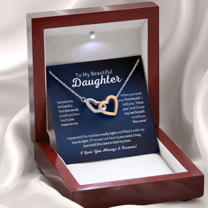 To My Beautiful Daughter - First Breath - Interlocked Hearts 2