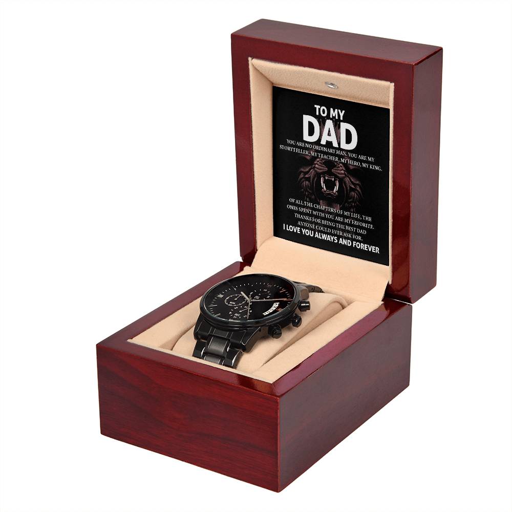 Dad - My Storyteller - Metal Chronograph Watch