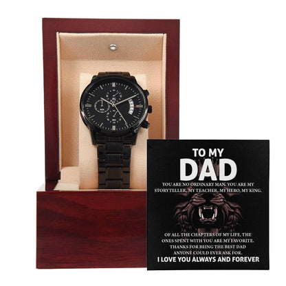 Dad - My Storyteller - Metal Chronograph Watch