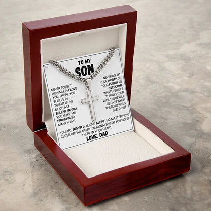To My Son - Forever Love - Cross Necklace