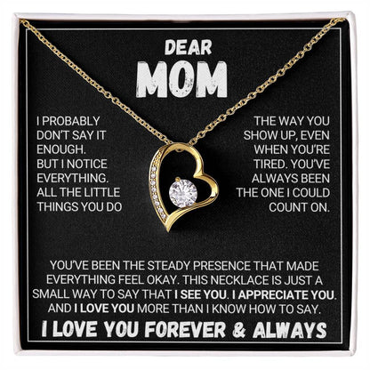 Dear Mom - Forever Love Necklace