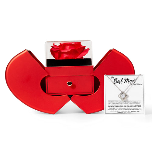Mom - Forever Rose - Apple Box - Love Knot