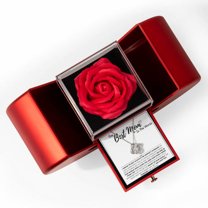 Mom - Forever Rose - Apple Box - Love Knot