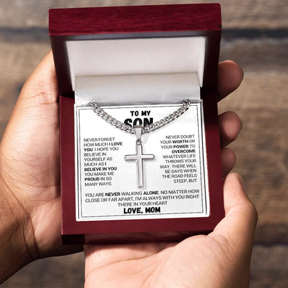 To My Son - Forever Love - Cross Necklace
