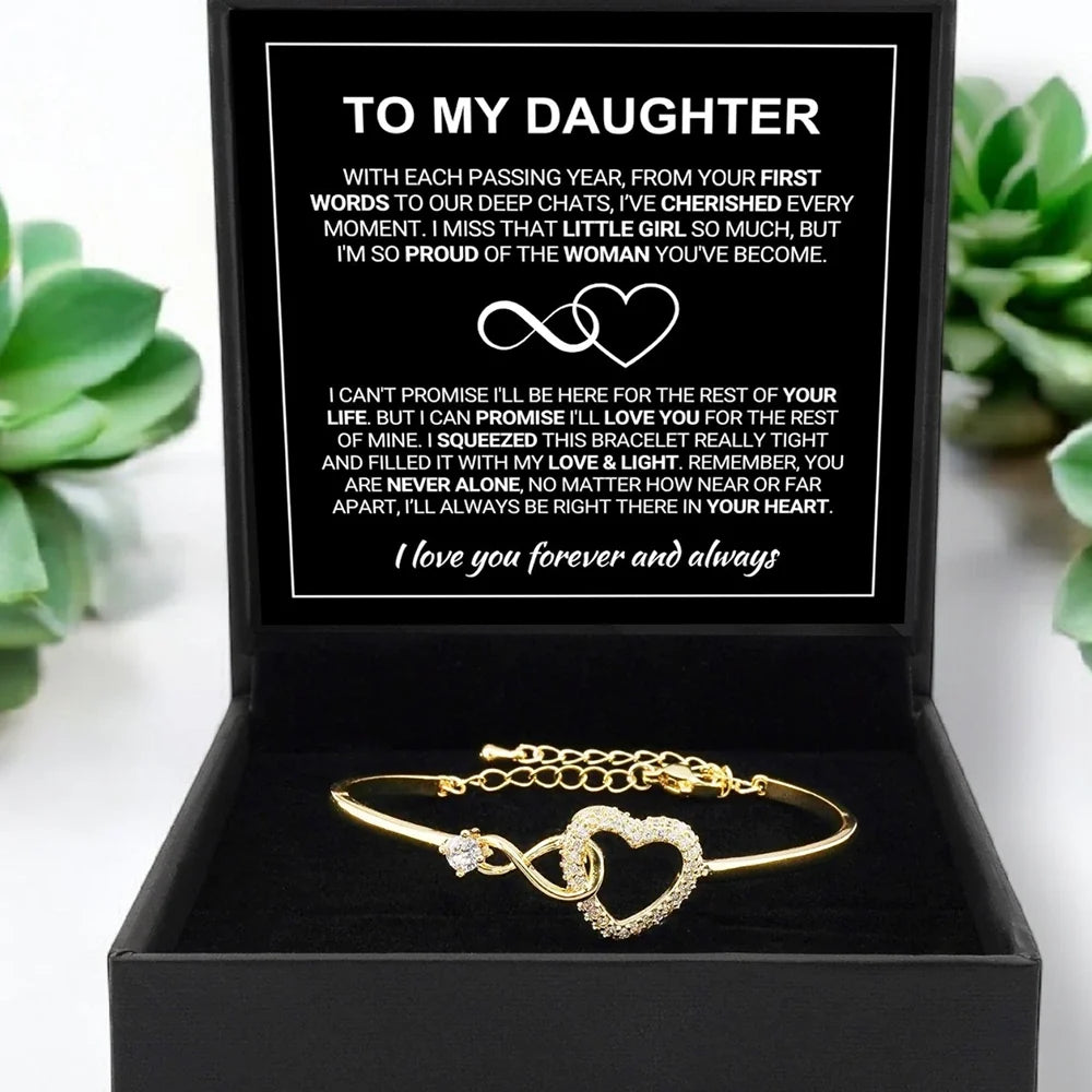 To My Daughter - Forever Linked - Bracelet Set