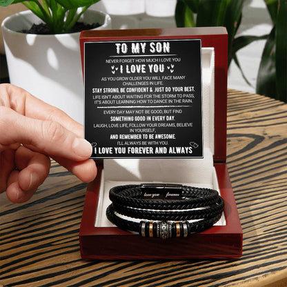 To My Son - Love You Forever - Bracelet Gift Set