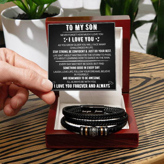 To My Son - Love You Forever - Bracelet Gift