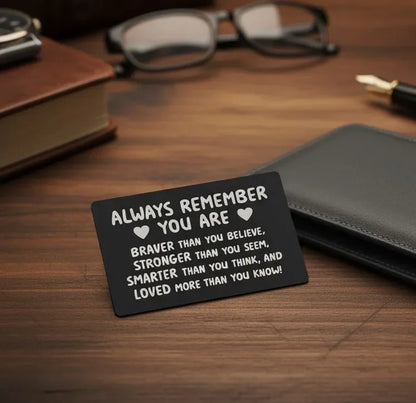 Engraved Keepsake Wallet Card